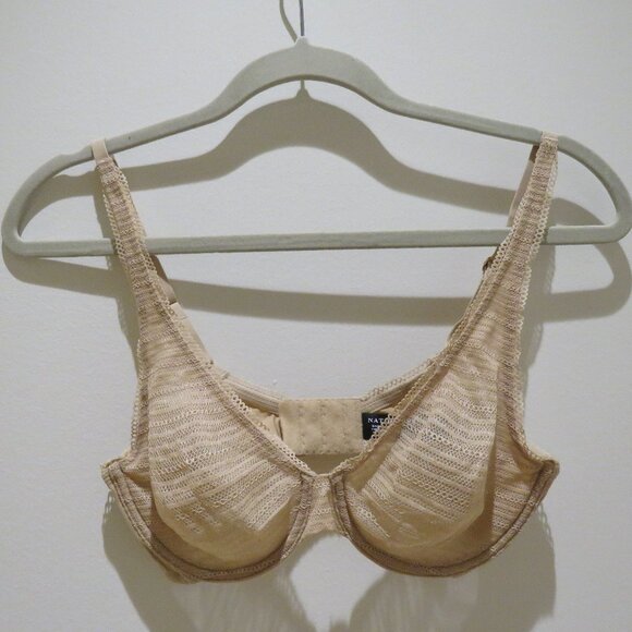 NATORI Revive Full Fit Underwire Bra in Cafe Lace Semi Sheer - Size 34B - Picture 2 of 11